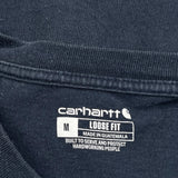 Carhartt Henley T-Shirt - Medium Blue Cotton