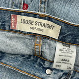 Levis 569 Jeans - 38W 34L Light Wash Cotton
