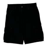 Levis Cargo Shorts - 34W 12L Black Cotton