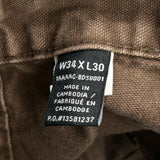 Unbranded Cargo Trousers - 32W 30L Brown Cotton