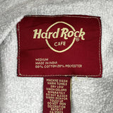 Paris Hard Rock Cafe Graphic Hoodie - Medium Grey Cotton Blend