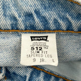 Made In USA Levis 512 Slim Fit Jeans - 27W US 4 Light Wash Cotton