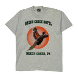 Beech Creek Hotel Fruit Of The Loom Single Stitch T-Shirt - Large Gray Cotton Blend