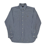 Ralph Lauren Checked Shirt - Large Blue Cotton
