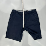 Tommy Hilfiger Chino Shorts - 32W 10L Navy Cotton