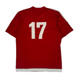 Ballard Soccer Adidas Football Shirt - Large Red Polyester