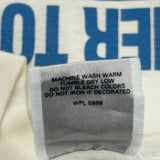 Our Town Oneita Single Stitch T-Shirt - Large White Cotton