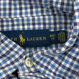 Ralph Lauren Checked Shirt - XS Blue Cotton