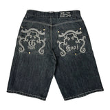 Unbranded Denim Shorts - 34W 12L Gray Denim