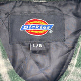 Dickies Checked Jacket - Large Green Polyester