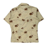 Triumph Floral Hawaiian Shirt - Medium Cream Polyester