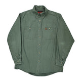 Wrangler Shirt - XL Green Cotton