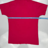 Single Stitch 90S Blank Unbranded T-Shirt - Medium Red Cotton