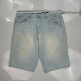 Avirex Denim Shorts - 38W 12L Light Wash Cotton Blend