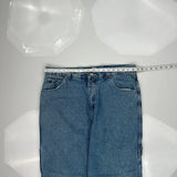 Thirty Below Cargo Carpenter Jeans - 36W 30L Blue Cotton