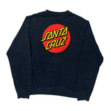 Skateboards Santa Cruz Long Sleeve T-Shirt - Medium Yellow Cotton Blend