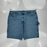 Wrangler Carpenter Shorts - 38W 9L Blue Cotton