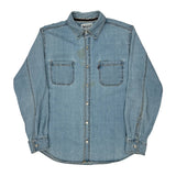Levis Denim Shirt - Large Light Wash Denim