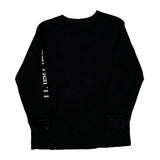 Age 14-16 Carhartt Spellout Long Sleeve T-Shirt - Large Black Cotton