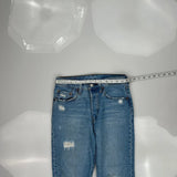 501 Levis Jeans - 28W US 4 Blue Cotton