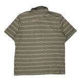 Oakley Striped Polo Shirt - XL White Cotton