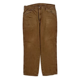 Dickies Carpenter Trousers - 36W 30L Brown Cotton