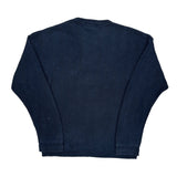 Chaps Ralph Lauren Herringbone Sweater - XL Navy Cotton
