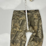 Outfitters Ridge Double Knee Cargo Trousers - 32W 30L Camo Cotton