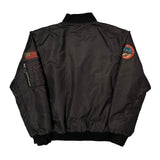 Flight Spire Graphic Bomber Jacket - 2XL Black Polyester