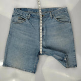 Wrangler Denim Shorts - 38W 9L Light Wash Cotton