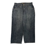 Regal Wide Leg Jeans - 34W 27L Dark Wash Denim