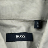 Boss Shirt - Large Khaki Cotton