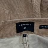 Quiksilver Jeans - 32W 30L Beige Corduroy