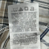 Lee Checked Cargo Shorts - 33W 10L Blue Cotton