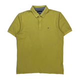 Tommy Hilfiger Slim Fit Polo Shirt - XL Yellow Cotton