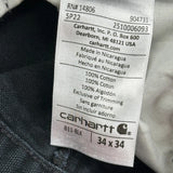 Carhartt Carpenter Trousers - 32W 34L Black Cotton