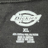 Dickies Polo Shirt - XL Black Cotton Blend