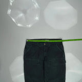 Carhartt Double Knee Carpenter Pants - 34W 30L Black Cotton