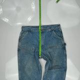 Carhartt Double Knee Carpenter Pants - 36W 30L Blue Denim