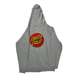 Skateboarding Santa Cruz Hoodie - XL Grey Cotton Blend