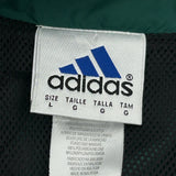 Adidas Striped Track Jacket - Large Black Polyester