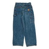 Age 10 Carhartt Carpenter Jeans - Medium Blue Cotton