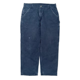 Carhartt Carpenter Trousers - 35W 30L Blue Cotton