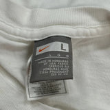 Nike Air Nike Graphic T-Shirt - Large White Cotton