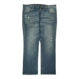 Ed Hardy Graphic Jeans - 40W 32L Blue Cotton