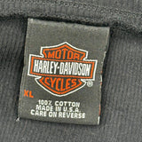 Harley Davidson Graphic T-Shirt - XL Black Cotton