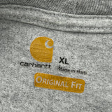 Carhartt Long Sleeve T-Shirt - XL Grey Cotton