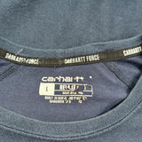 Carhartt T-Shirt - Large Navy Cotton