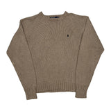 Polo By Ralph Lauren Sweater - Medium Beige Cotton