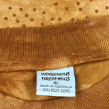 Indigenous Dreamings Single Stitch T-Shirt - XL Orange Cotton